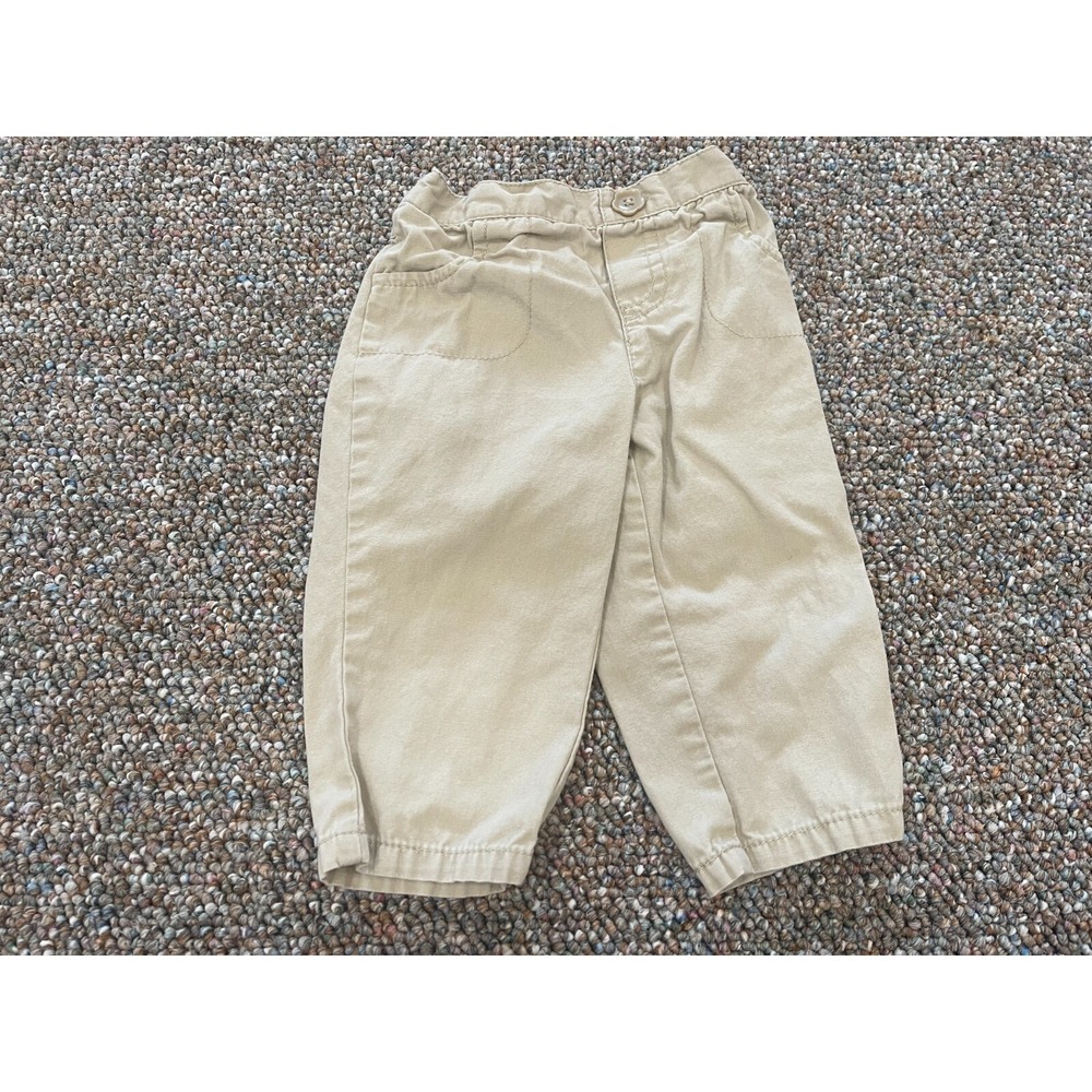 Okie Dokie Girls Beige Lightweight Pants 6-9M